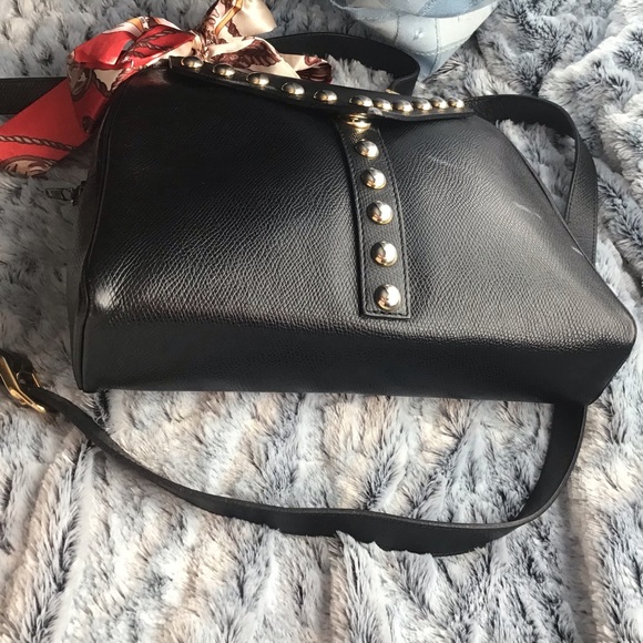Yves Saint Laurent Bags Ysl Black Leather With Studs Shoulder Bag